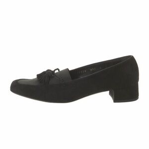Salvatore Ferragamo Black Tassel Loafers